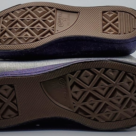 Converse All Star OX Lo Glitter Purple/Black - Picture 6 of 6